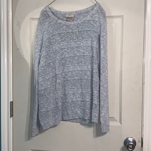 blue sweater from Loft